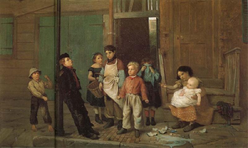 John George Brown Der Tyrann der Nachbarschaft oil painting image
